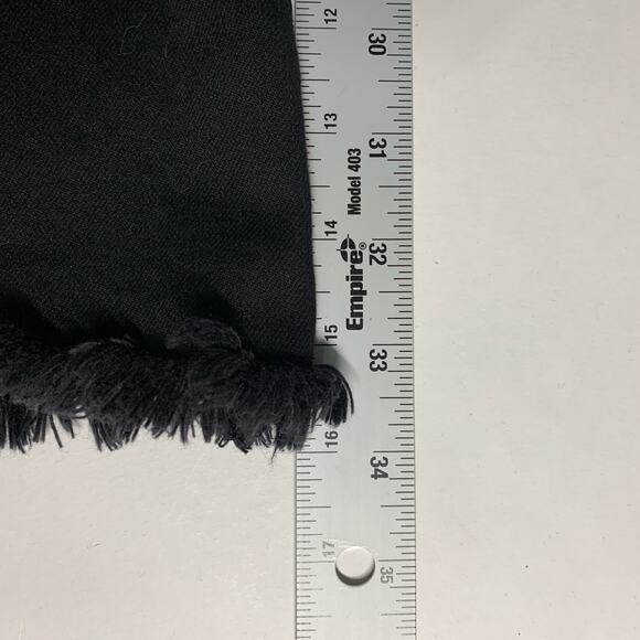 Show Me Your Mumu 25 Berkeley Button Up Bells Pitch Black Flare Raw Hem - Picture 8 of 12